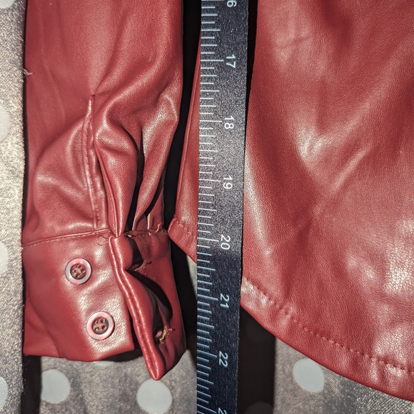 Faux Leather Top - Picture 5 of 9